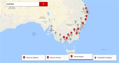 tesla supercharger locations nsw