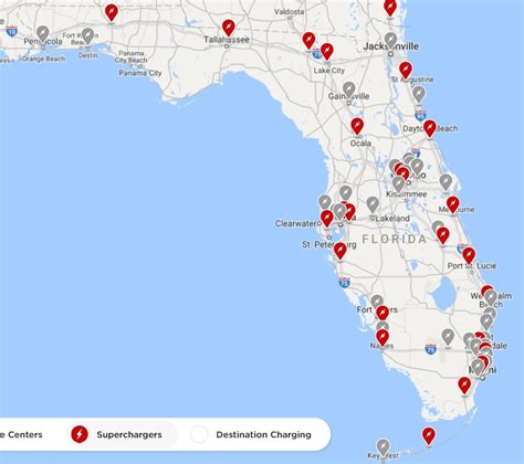 tesla supercharger map orlando