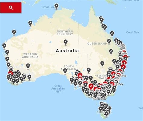 tesla supercharger network map australia