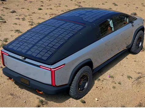 tesla truck solar panels