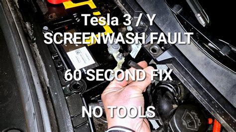 Tesla Windshield Washer Fluid Not Working