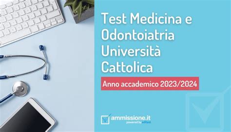 test ammissione cattolica 2023/24