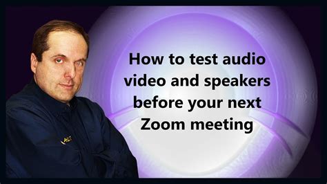 test audio and video in zoom
