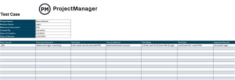test case for lift in excel format