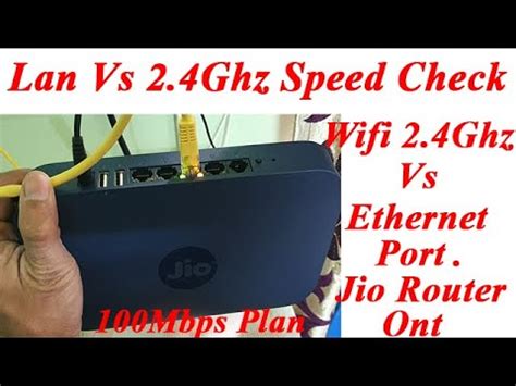 test ethernet speed to router