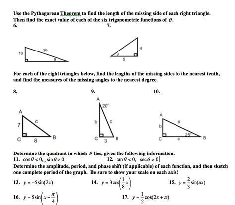 Test Form 2B Chapter 5 Triangles And The Pythagorean Theorem