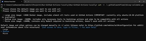 Test Github Actions Locally