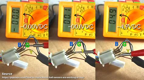 Test Hall Effect Sensor With Multimeter