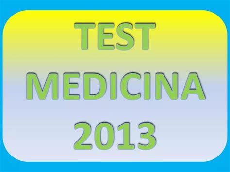 test medicina 2013 pdf