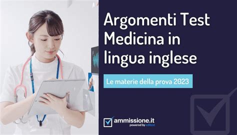 test medicina 2023 argomenti