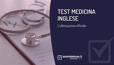 test medicina inglese 2022