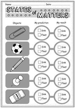 Test On Classifying Physical Properties Of Matter 2Nd Grade Printable