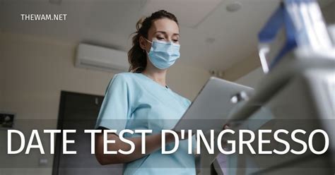 test professioni sanitarie date