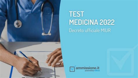 test specializzazione medicina 2022 miur