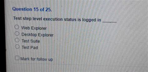 Test Step Level Execution Status Is Logged In
