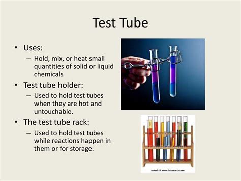 Test Tubes Function In Laboratory