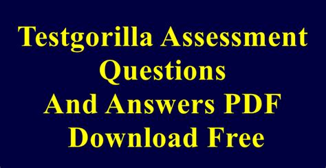 testgorilla sample questions and answers pdf reddit
