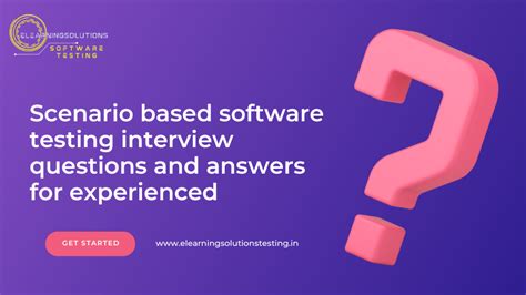 Testing Interview Questions Scenario Based