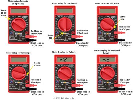 Testing Multimeter Setting