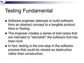 Testing Tactics In Software Engineering Ppt