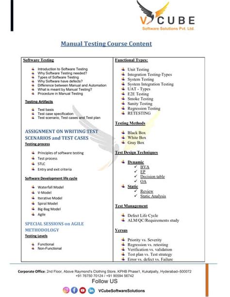 Testing Tools Course Pdf