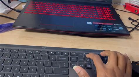 Testing Wireless Keyboard