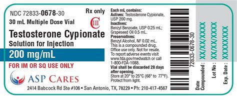 Testosterone Cypionate Temperature