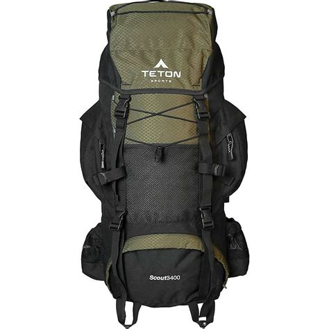 teton sports scout 3400 internal frame backpack hunter green