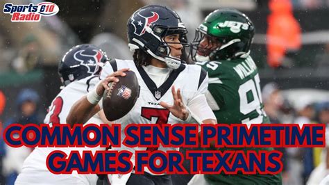Texans Prime Time Games