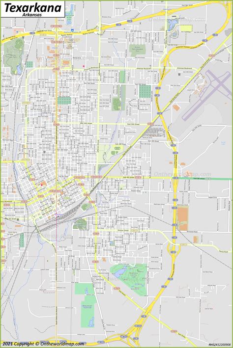 Texarkana Ar Zip Code Map