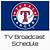 texas rangers broadcast schedule