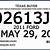 texas temporary license plate template