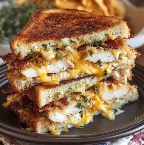 Texas Bacon Chicken melt with a fried egg, over medium. At least I know