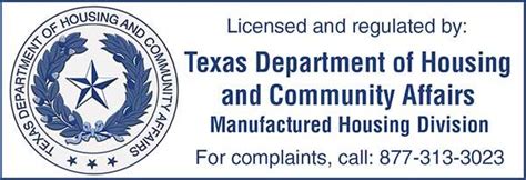texas department of manufactured housing div