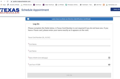 texas dmv online appointment scheduler