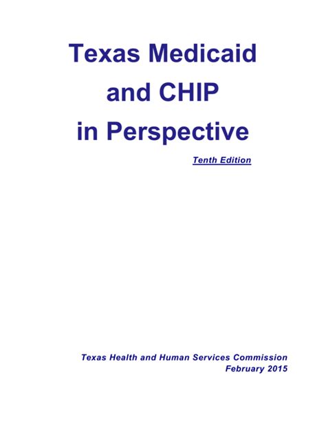 texas medicaid and chip in perspective