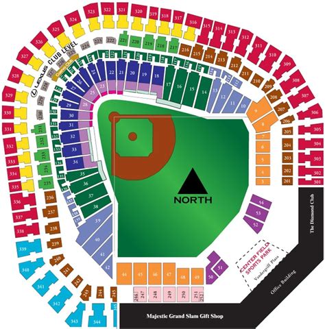 texas rangers globe life field seating map