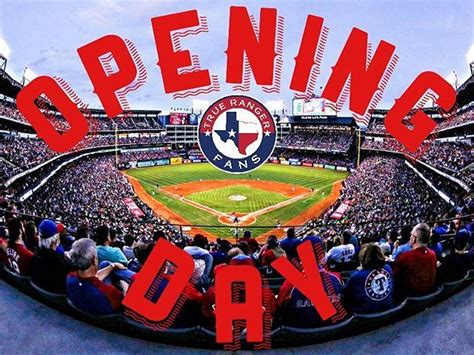 texas rangers opening day date