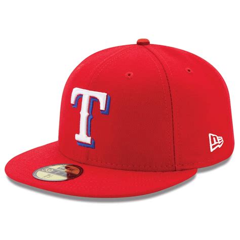 texas rangers red fitted hat
