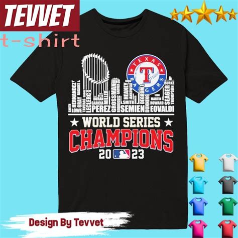 texas rangers world series champions jersey
