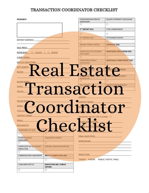 Texas Real Estate Transaction Coordinator
