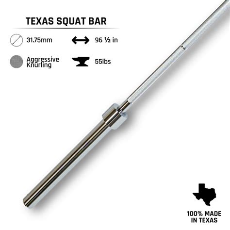 texas squat bar weight