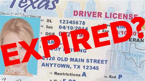 Texas Traffic Code Expired Drivers License