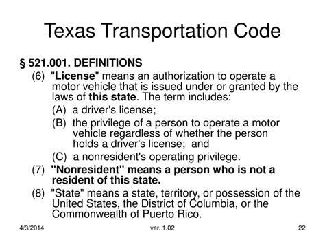 texas transportation code 502.040