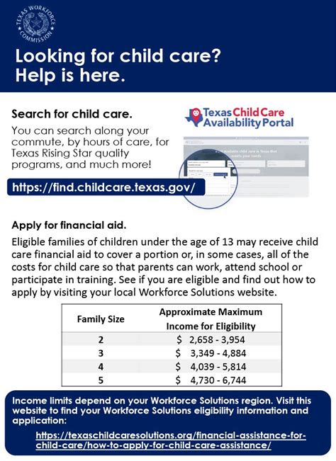 texas workforce child care providers