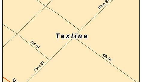 Texline Texas Map Street 4872476