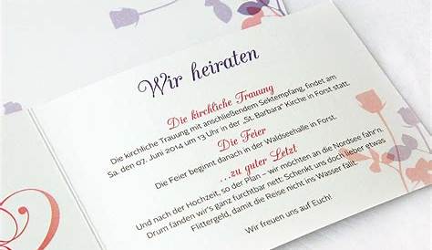 20 Der Besten Ideen Für Hochzeit Einladungskarten Text