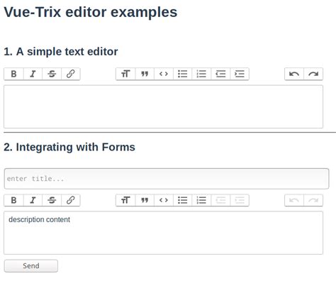 Text Editor Vue