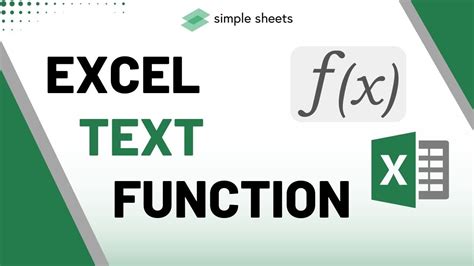 text function in excel pdf