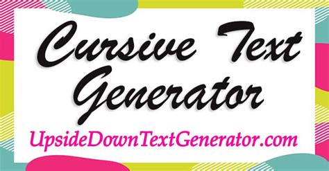 text generator copy and paste cursive